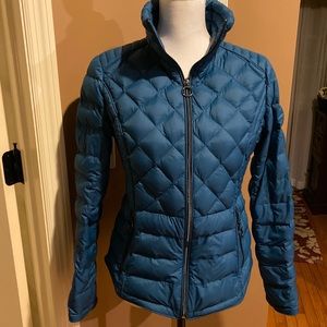 MK beautiful blue down puffer jacket
